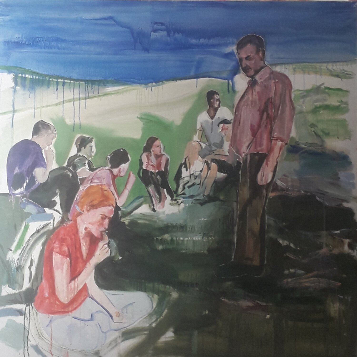LE REGARD  2 denis orhant Original painting for sale