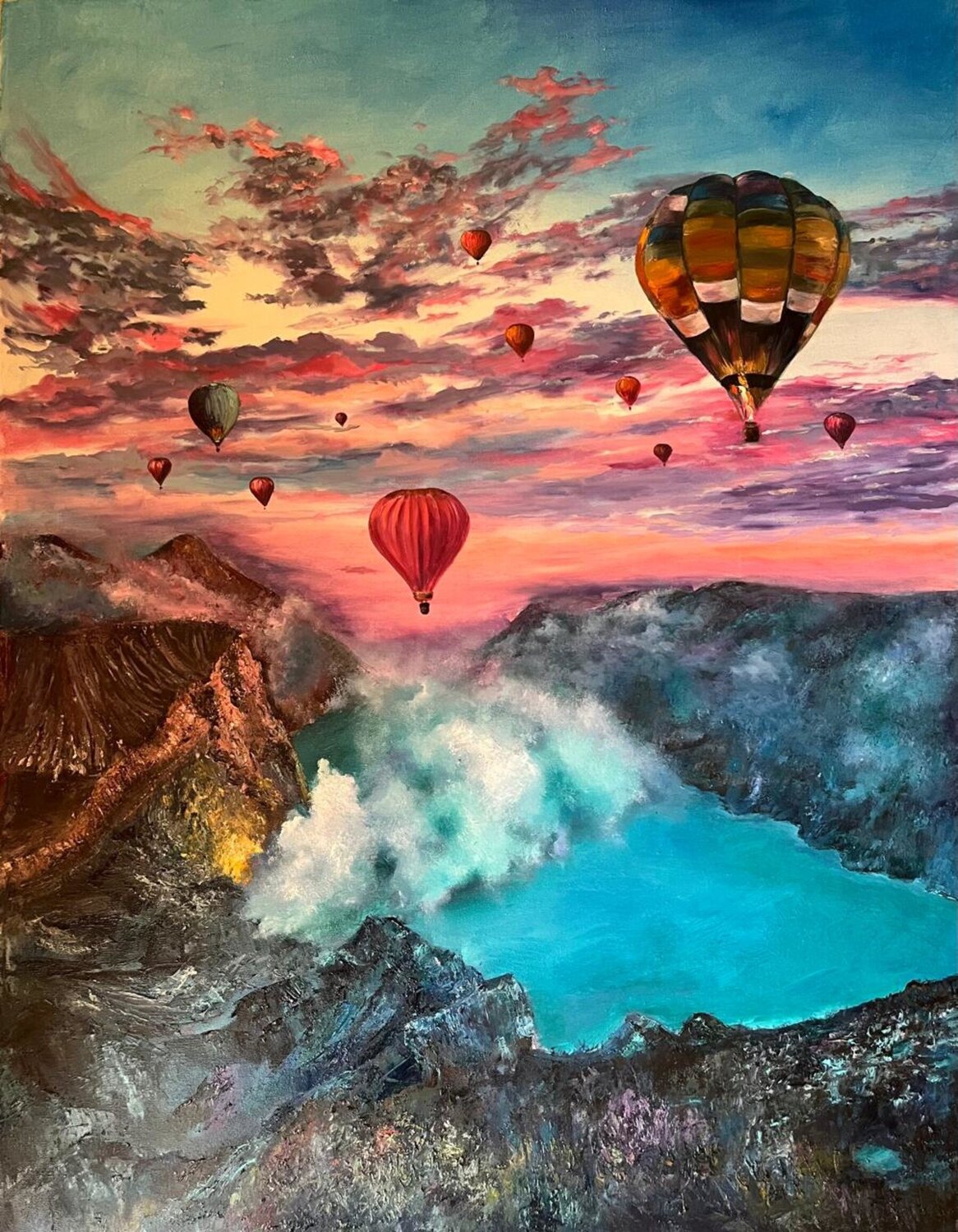 Sky walk Marina Gavrilova Original painting for sale