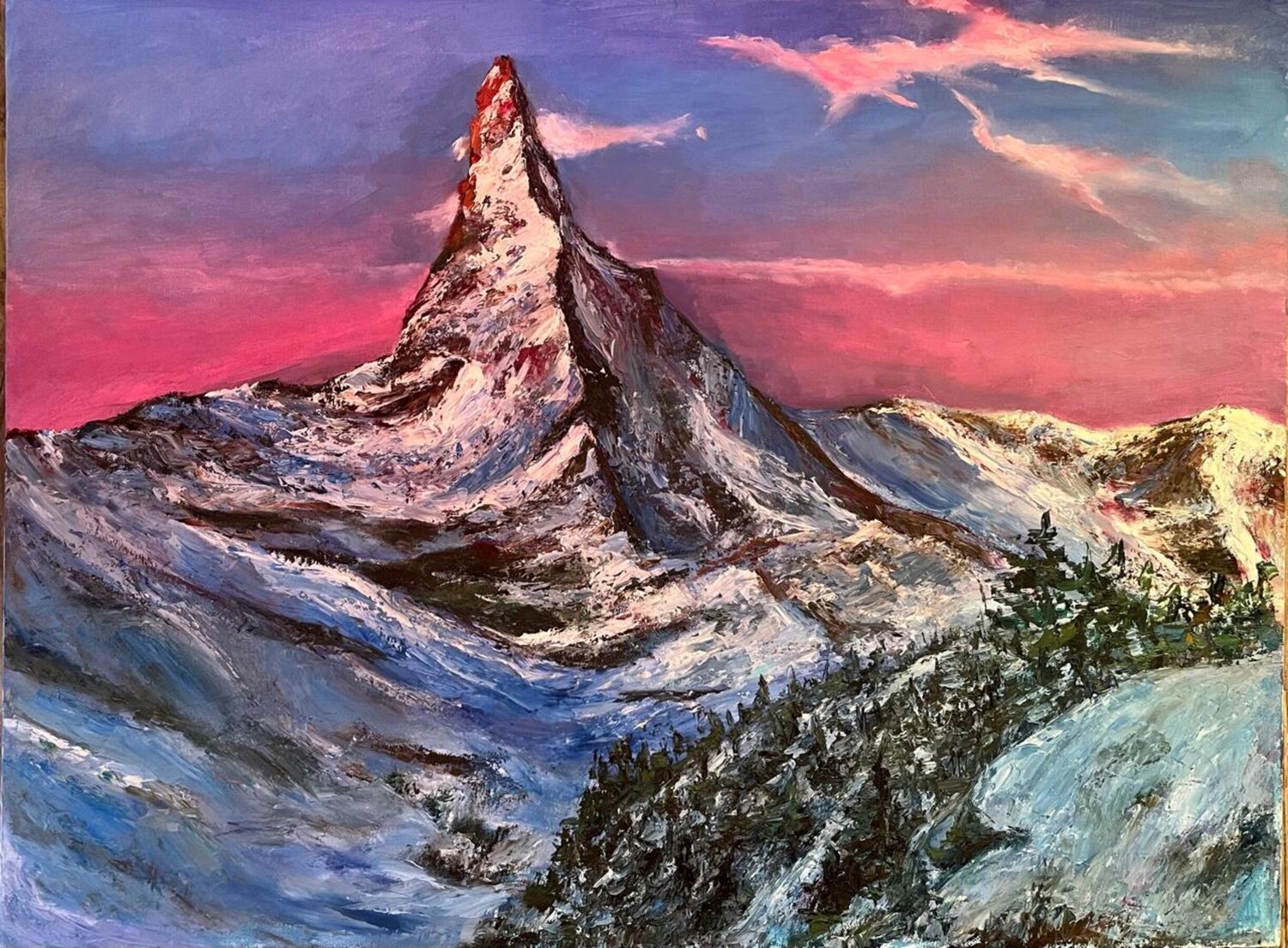 Matterhorn Marina Gavrilova Original painting for sale
