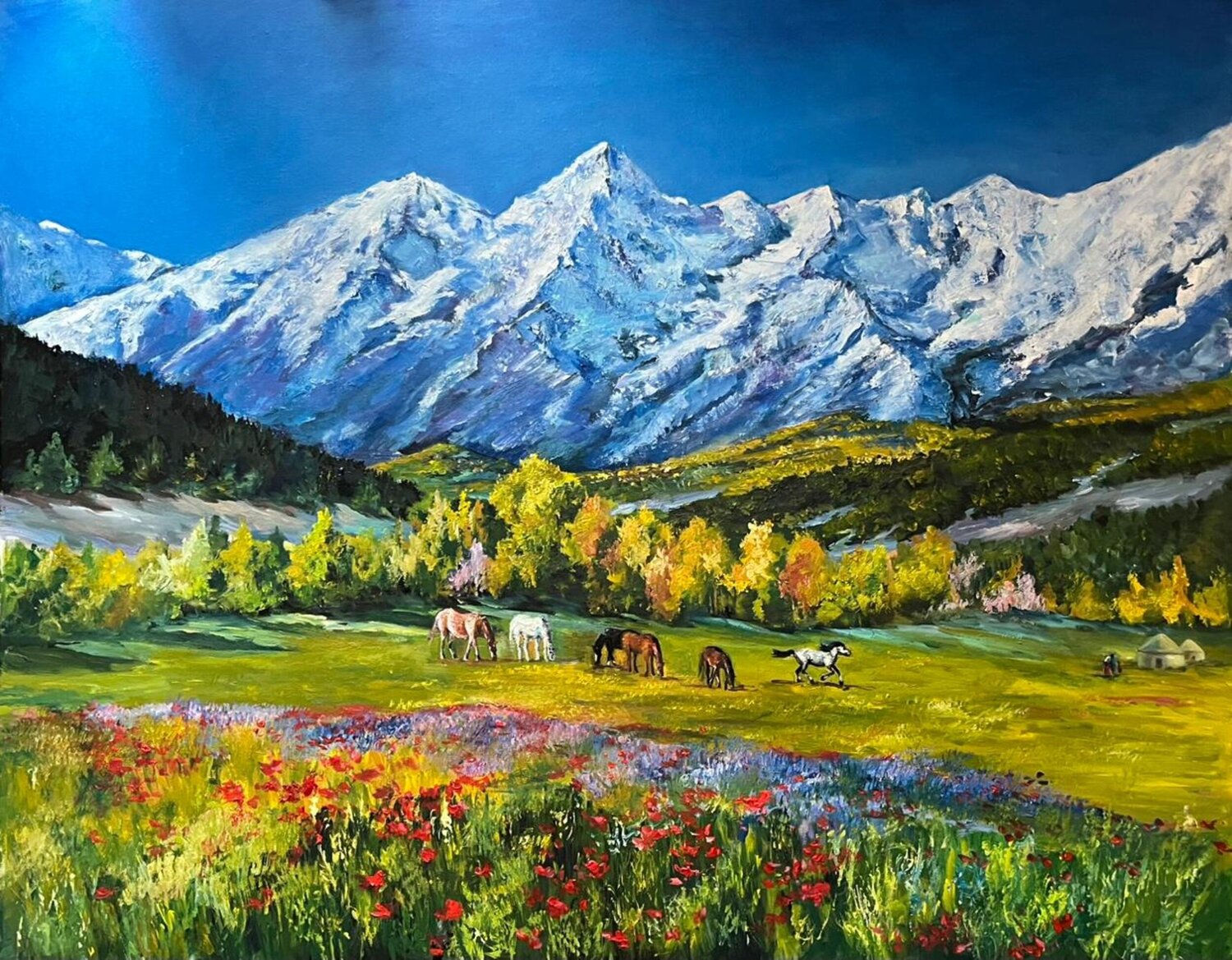 Native spaces Marina Gavrilova Original painting for sale