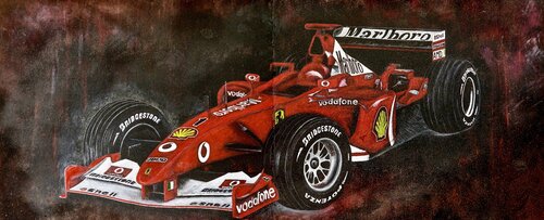 THE RED 🏁 by ARTEINDUSTRIALE, Painting for Sale on Select
