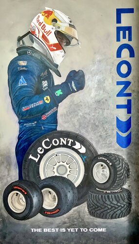 PIT STOP  – “MAX VERSTAPPEN” by ARTEINDUSTRIALE, Painting for Sale on Select