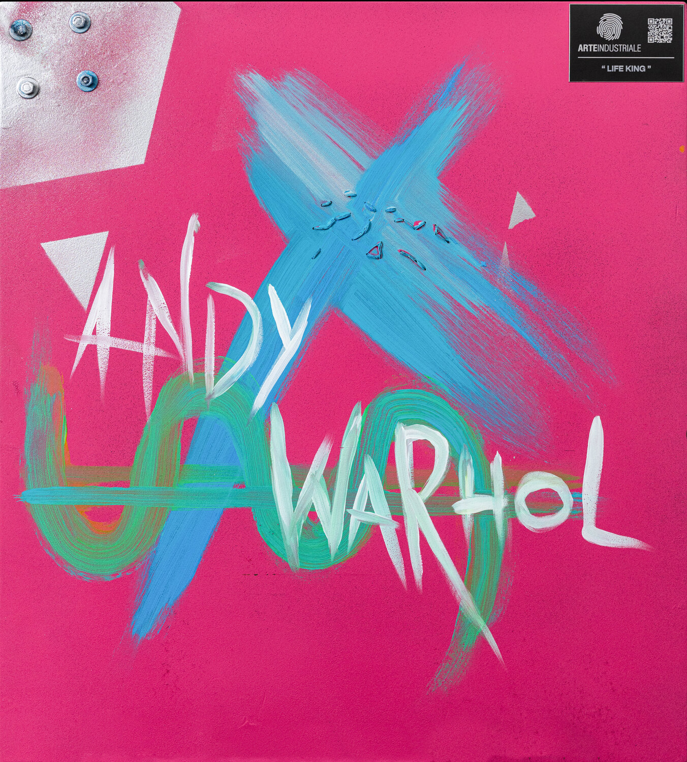 ANDY WARHOL ARTEINDUSTRIALE Original painting for sale