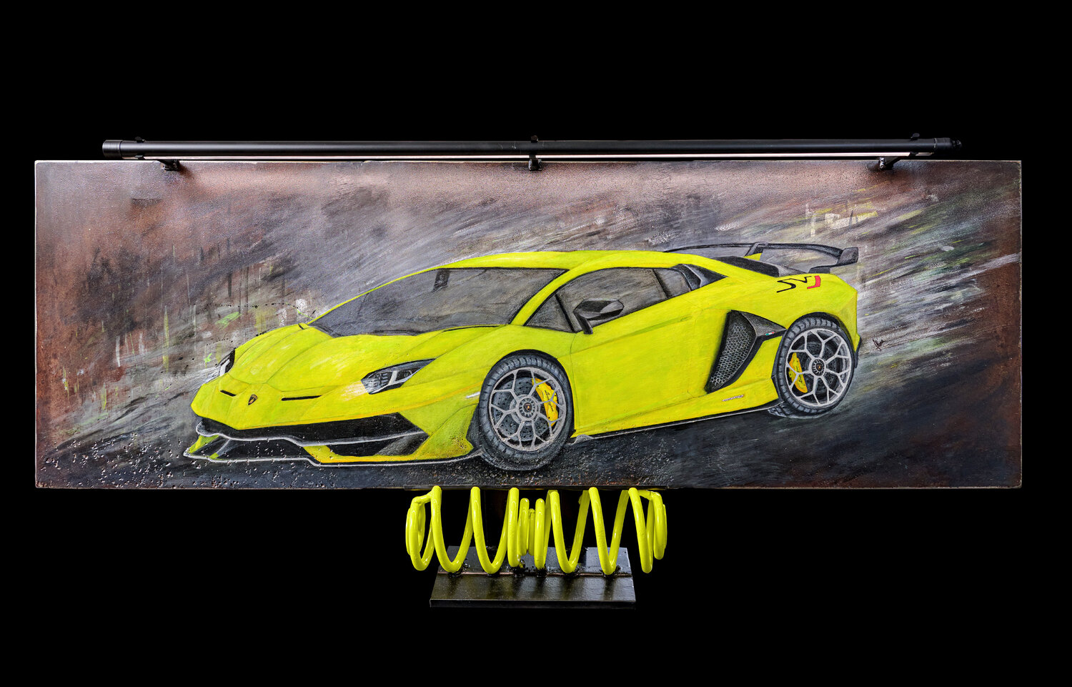 LAMBORGHINI - 2.9 ARTEINDUSTRIALE Original painting for sale