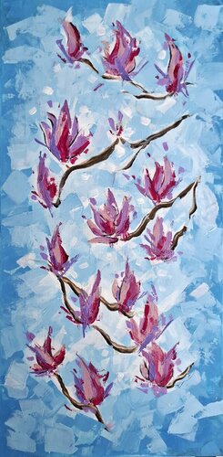 Magnolia by Rim Elias, Painting for Sale on Select