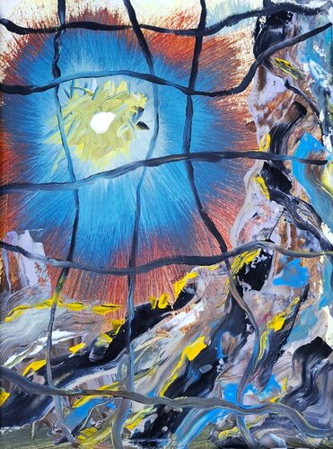 The Prisoner of Himself by Rim Elias, Painting for Sale on Select