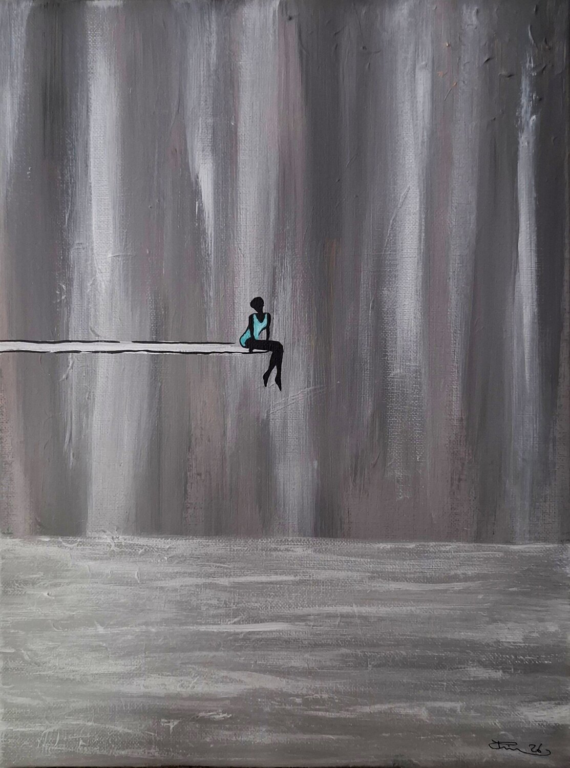 Lady D Rim Elias Original painting for sale