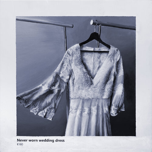 Never Worn Wedding Dress by Gerda Van Damme, Painting for Sale on Select