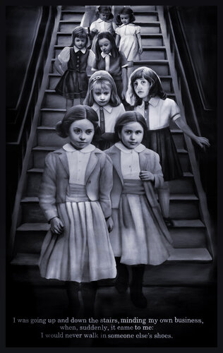 Epiphany #2 - going down by Gerda Van Damme, Painting for Sale on Select