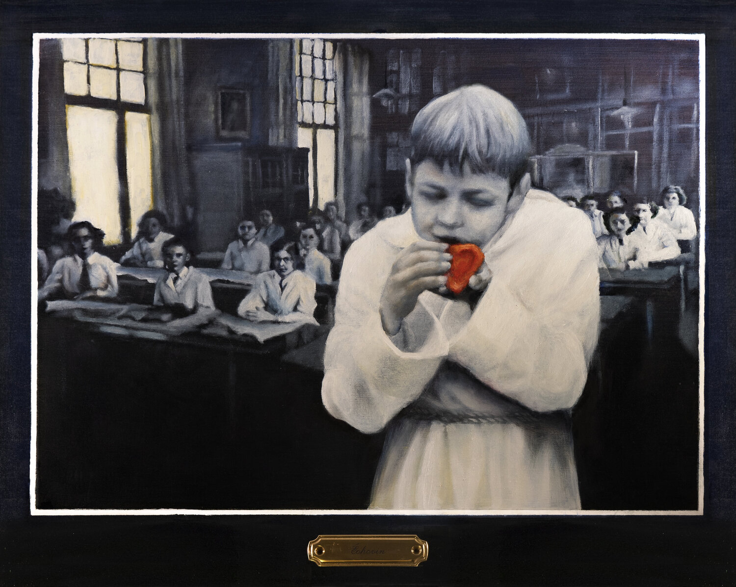 Echevin (City Councillor) Gerda Van Damme Original painting for sale