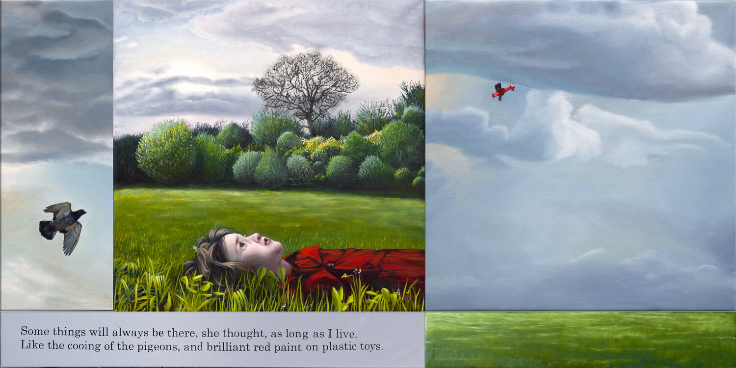 The Cooing of the Pigeons Gerda Van Damme Original painting for sale