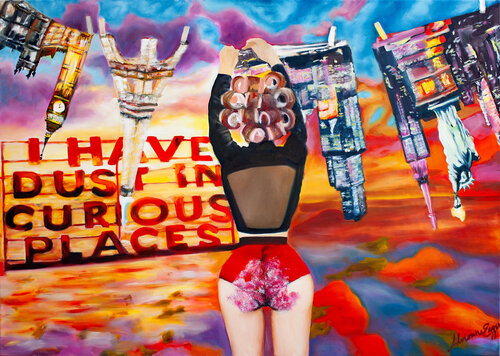 I Have Dust In Curious Places by Adrienne Egger, Painting for Sale on Select