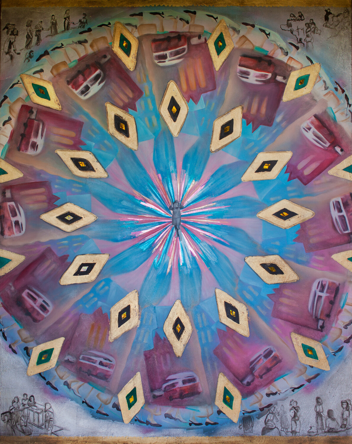 Juwelen Wiens (Vienna Jewels) Adrienne Egger Original painting for sale