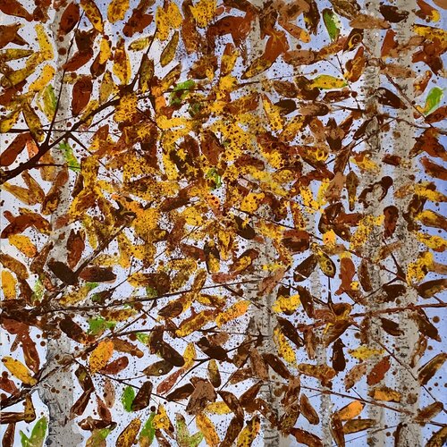 Feuillage d'automne 1 by FRANCOIS D'ARDAILHON, Painting for Sale on Select