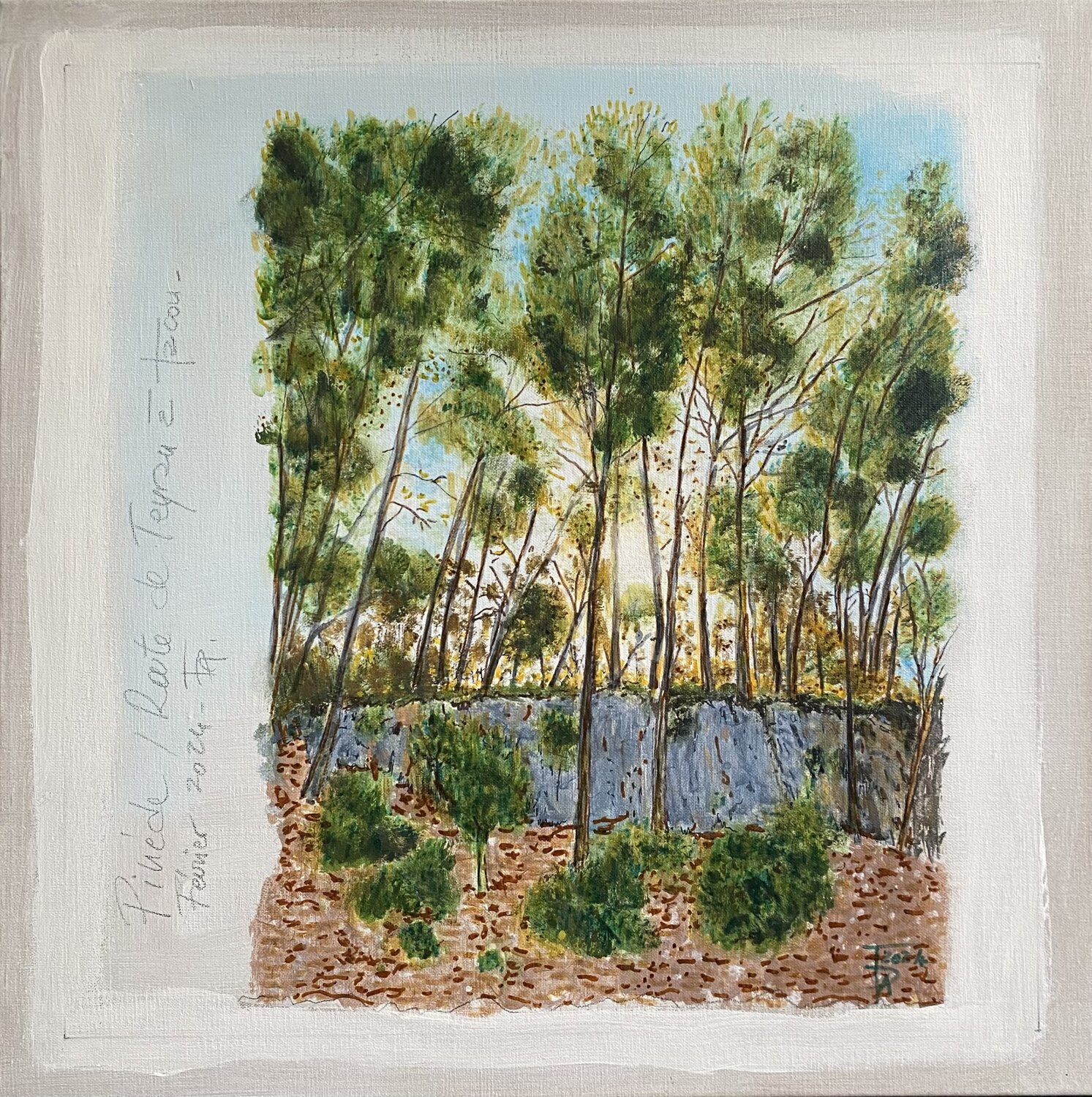 La Pinède FRANCOIS D'ARDAILHON Original painting for sale