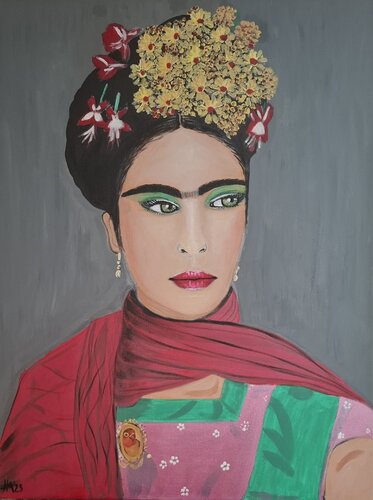 Mindfull Frida Spirit by Ursula Haider-Seggl, Painting for Sale on Select