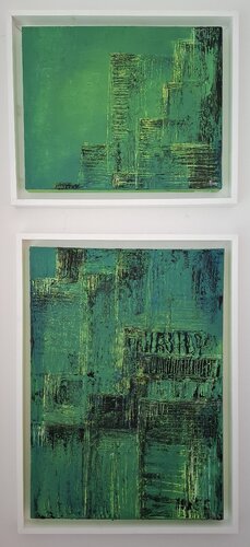 Asphalt Needs Therapy, 2-teilig, Setpreis by Ursula Haider-Seggl, Painting for Sale on Select