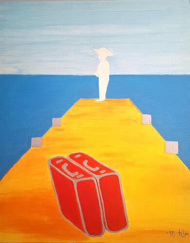 Hello And Goodbye by Ursula Haider-Seggl, Painting for Sale on Select