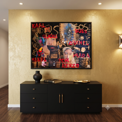 Gucci Needs Canvas by Ursula Haider-Seggl, Painting for Sale on Select