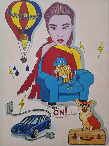 Everything Under Control by Ursula Haider-Seggl, Painting for Sale on Select