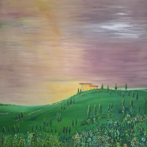 Left The Keys by Ursula Haider-Seggl, Painting for Sale on Select