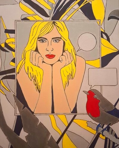 Modern Silence Found by Ursula Haider-Seggl, Painting for Sale on Select