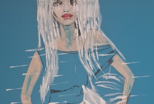 Outfit On Point by Ursula Haider-Seggl, Painting for Sale on Select
