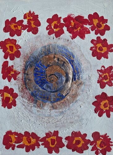 Secret Shell Garden by Ursula Haider-Seggl, Painting for Sale on Select
