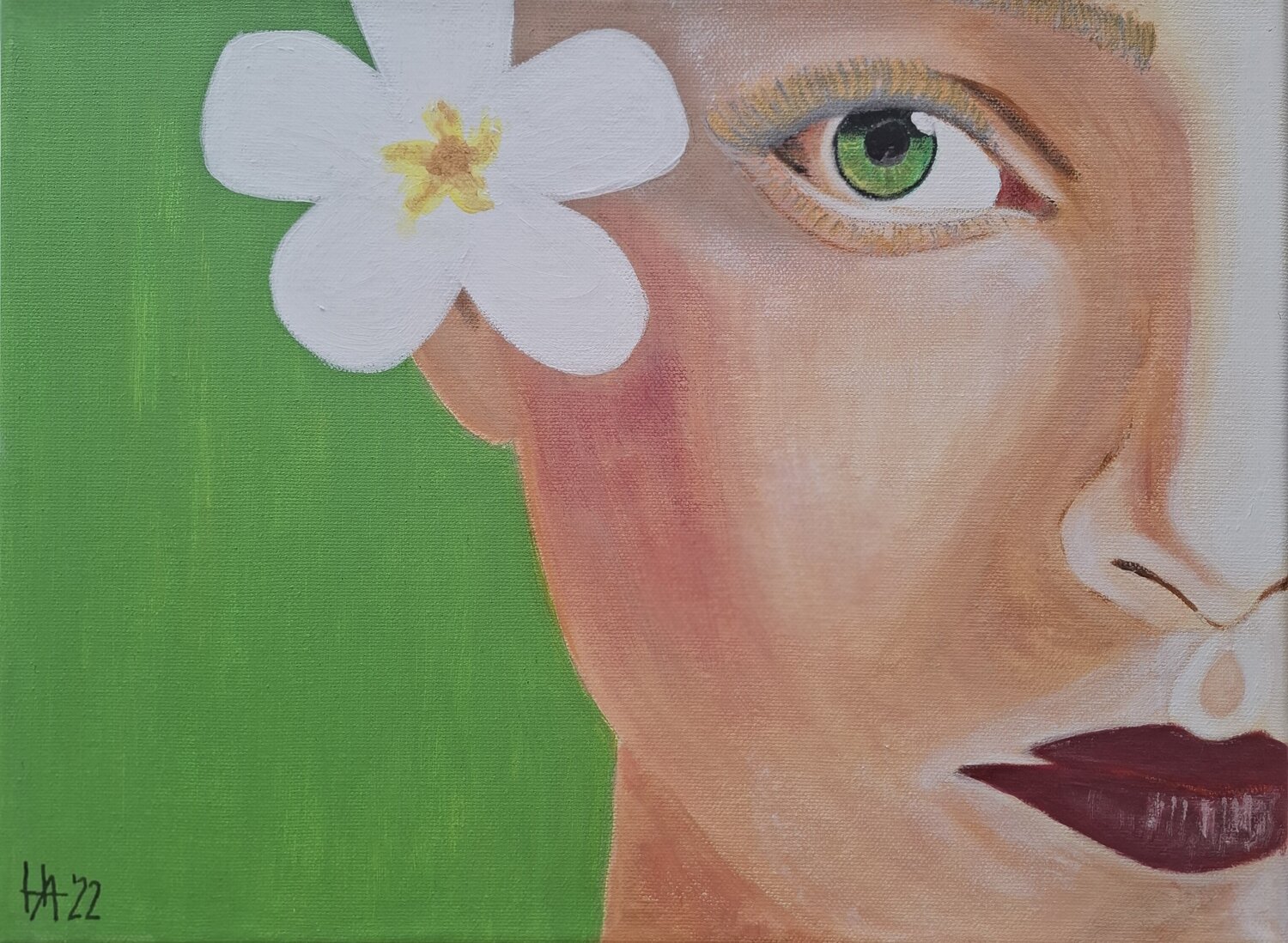 Green Summer Blast Ursula Haider-Seggl Original painting for sale
