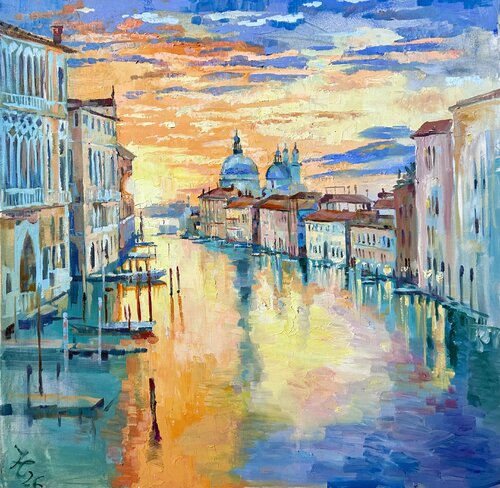 Venetian Sunset 2 by Yulia Prykina, Painting for Sale on Select