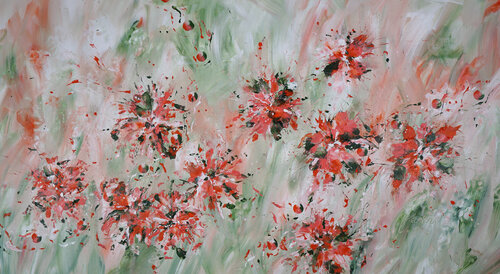 Dance of Petals by Dominique Lenoir, Painting for Sale on Select