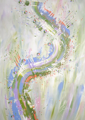 Pastel Breeze by Dominique Lenoir, Painting for Sale on Select