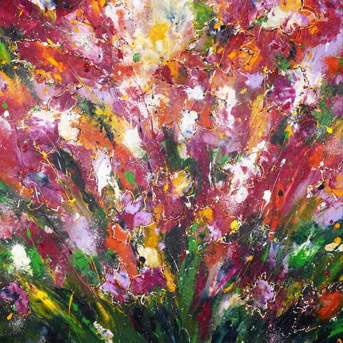 Wild Garden Symphony 2 by Dominique Lenoir, Painting for Sale on Select