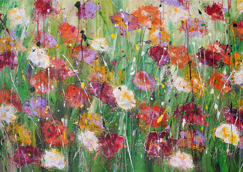 Wild Garden Symphony 3 by Dominique Lenoir, Painting for Sale on Select