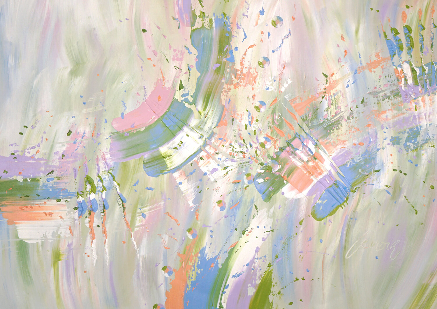 Touch of Two Dominique Lenoir Original painting for sale