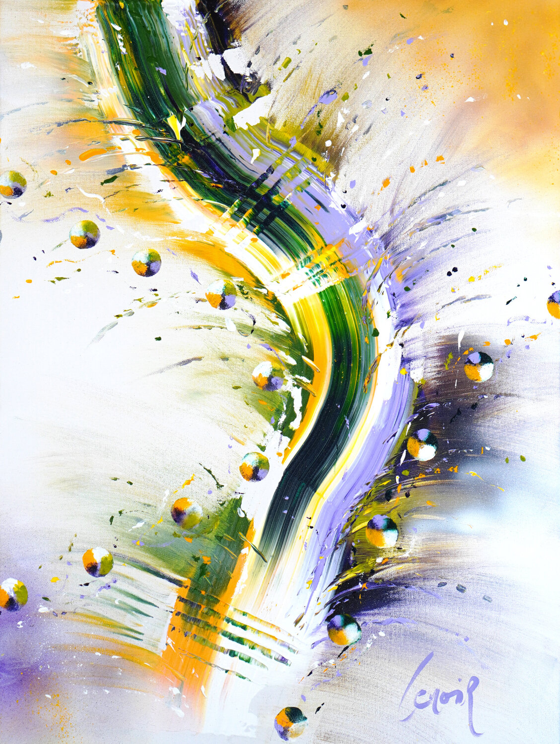 Path of Energy Dominique Lenoir Original painting for sale