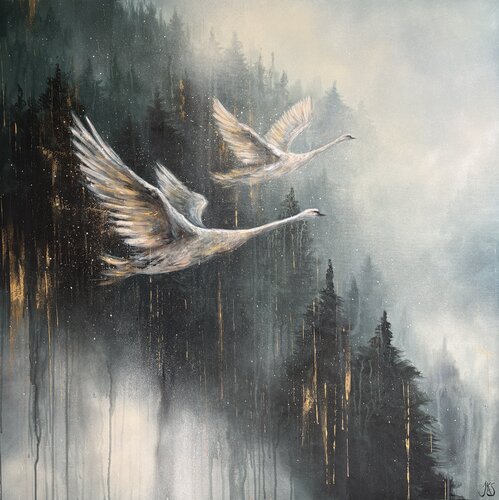 Through every storm, I would fly with you von Jenna Silander, Malerei kaufen auf Select