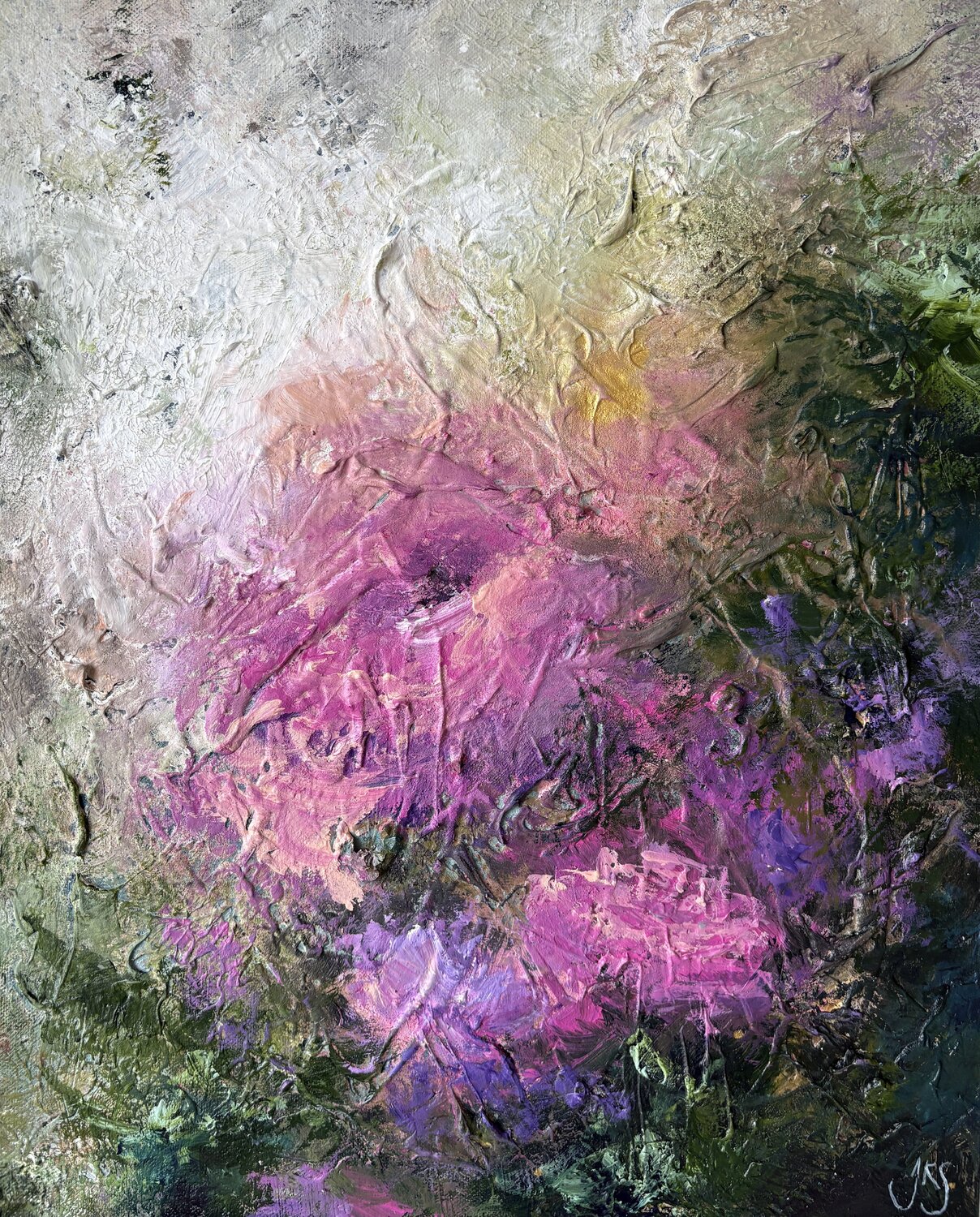 Between soft colors Jenna Silander Original painting for sale