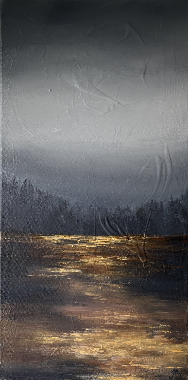 Dancing under the moonlight Jenna Silander Original painting for sale
