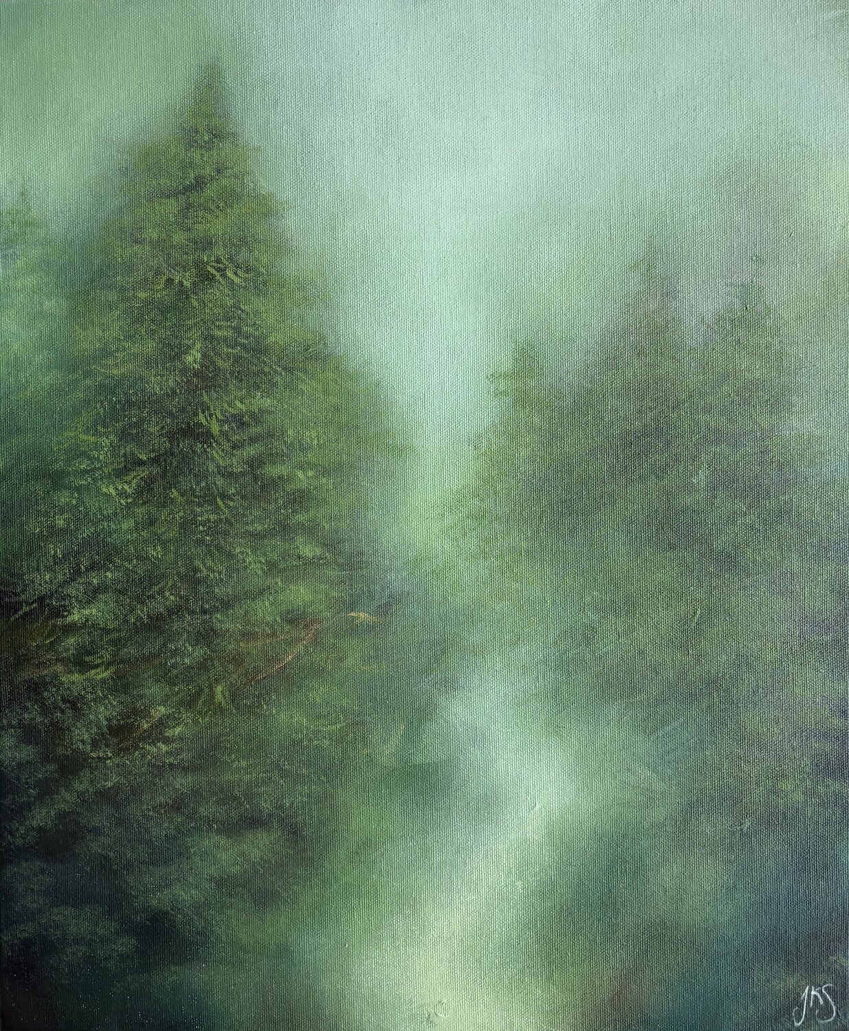 The wind dances around me Jenna Silander Original painting for sale