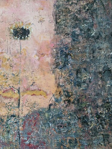 What does the sunflower want? von Trijnie Goudriaan, Malerei kaufen auf Select