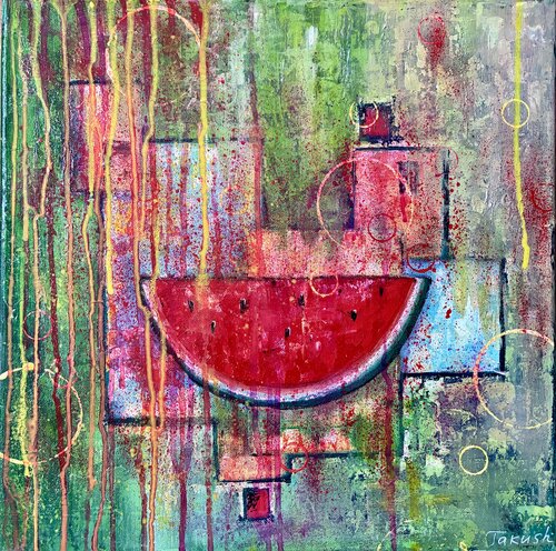 Watermelon by Tatiana Takush, Painting for Sale on Select