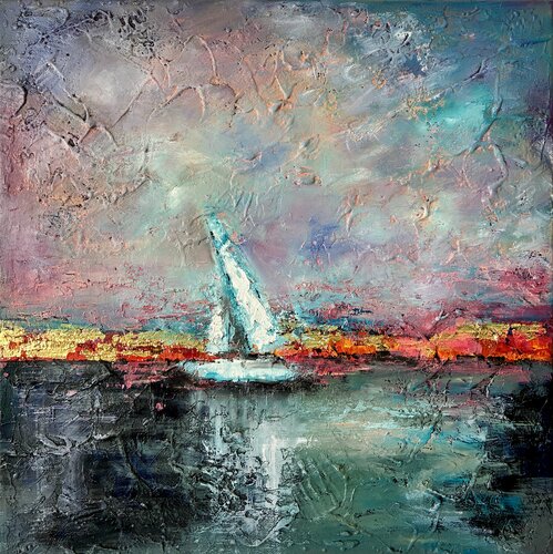 The Lonely Sail by Tatiana Takush, Painting for Sale on Select