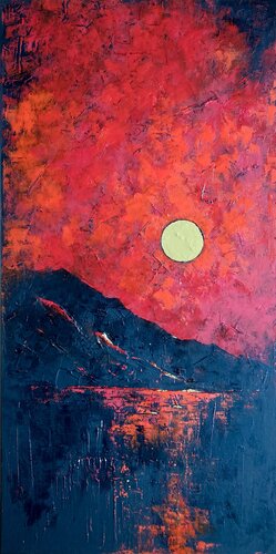 Golden Moon Magie by Tatiana Takush, Painting for Sale on Select