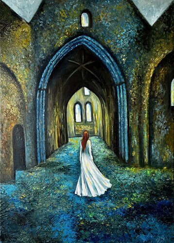 The Woman in White by Tatiana Takush, Painting for Sale on Select