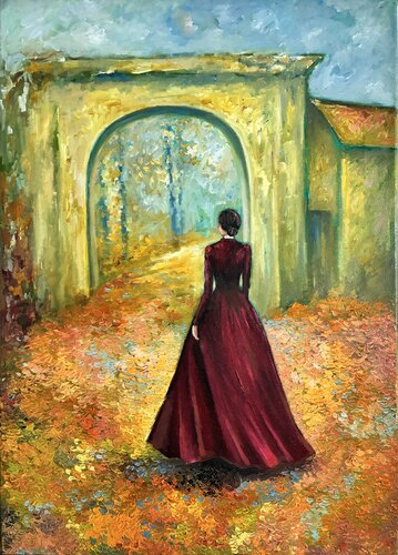 A Passage Through Golden Time by Tatiana Takush, Painting for Sale on Select