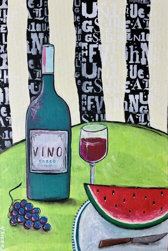Vino Rosso by Tatiana Takush, Painting for Sale on Select