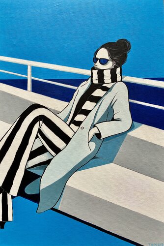 Blue Silence by Tatiana Takush, Painting for Sale on Select