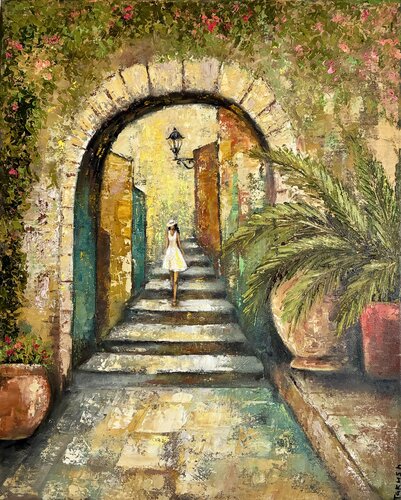 Midday in Roquebrune by Tatiana Takush, Painting for Sale on Select