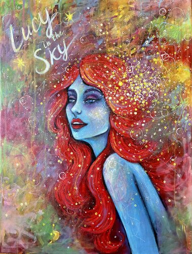 Lucy in the Sky by Tatiana Takush, Painting for Sale on Select